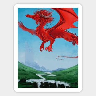 The Red Dragon Sticker